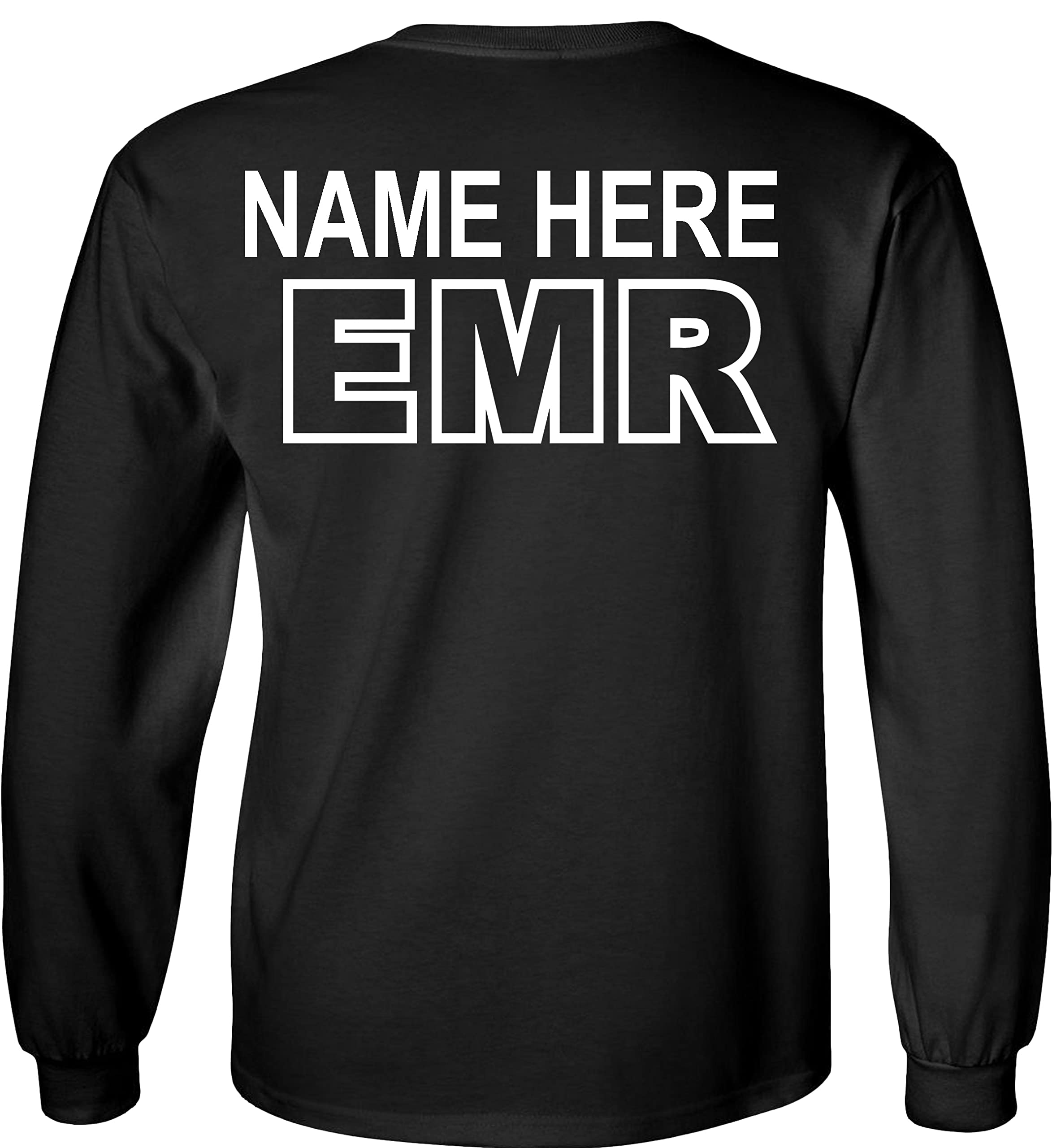 Custom EMR Long Sleeve Shirt for Emergency Medical Responders - Personalized Work Uniform for EMT, Paramedics & First Responders - Durable & Comfortable for Emergency Scenes & Medical Training