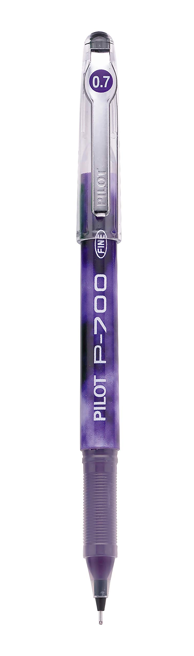 Pilot Precise P-700 Fine Point 0.7mm Gel Ink Rollerball Pens - 12 Pack Purple Marbled Barrel for Office, School & Journaling
