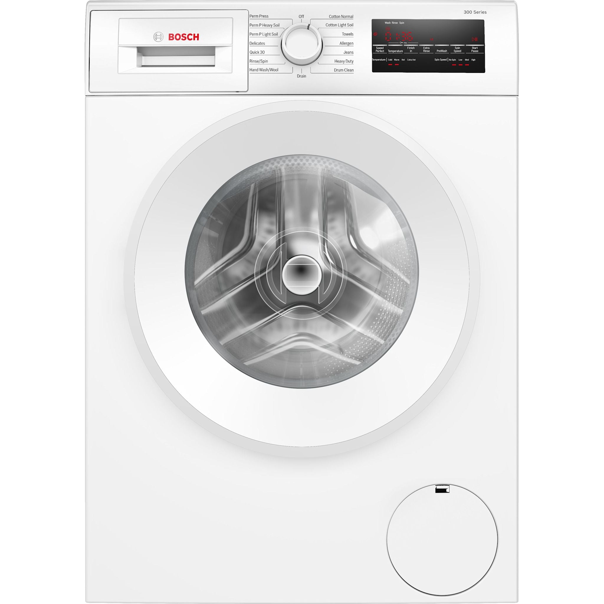 Bosch WGA14400UC WPA12100UC White Front Load Washer and Dryer Pair - Perfect for Laundry Rooms & Small Spaces
