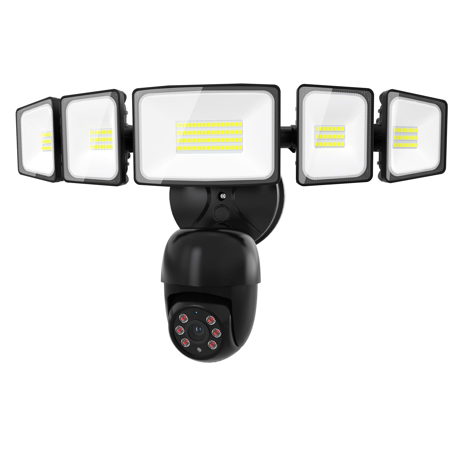 iMaihom 2K QHD Outdoor Floodlight Security Camera - 5500LM 5-Head Smart Motion-Activated Light, 360° Pan & Tilt, 2-Way Audio, Color Night Vision, Cloud/SD Storage - Perfect for Home Security, Backyard Monitoring & Garage Protection