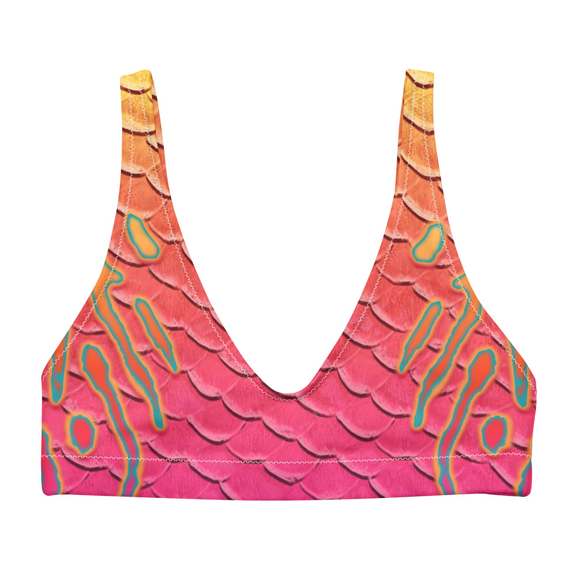 Fairy Eco-Friendly Bikini Top - Pink Swimwear for Women | Sustainable Beachwear for Summer Vacation & Pool Party