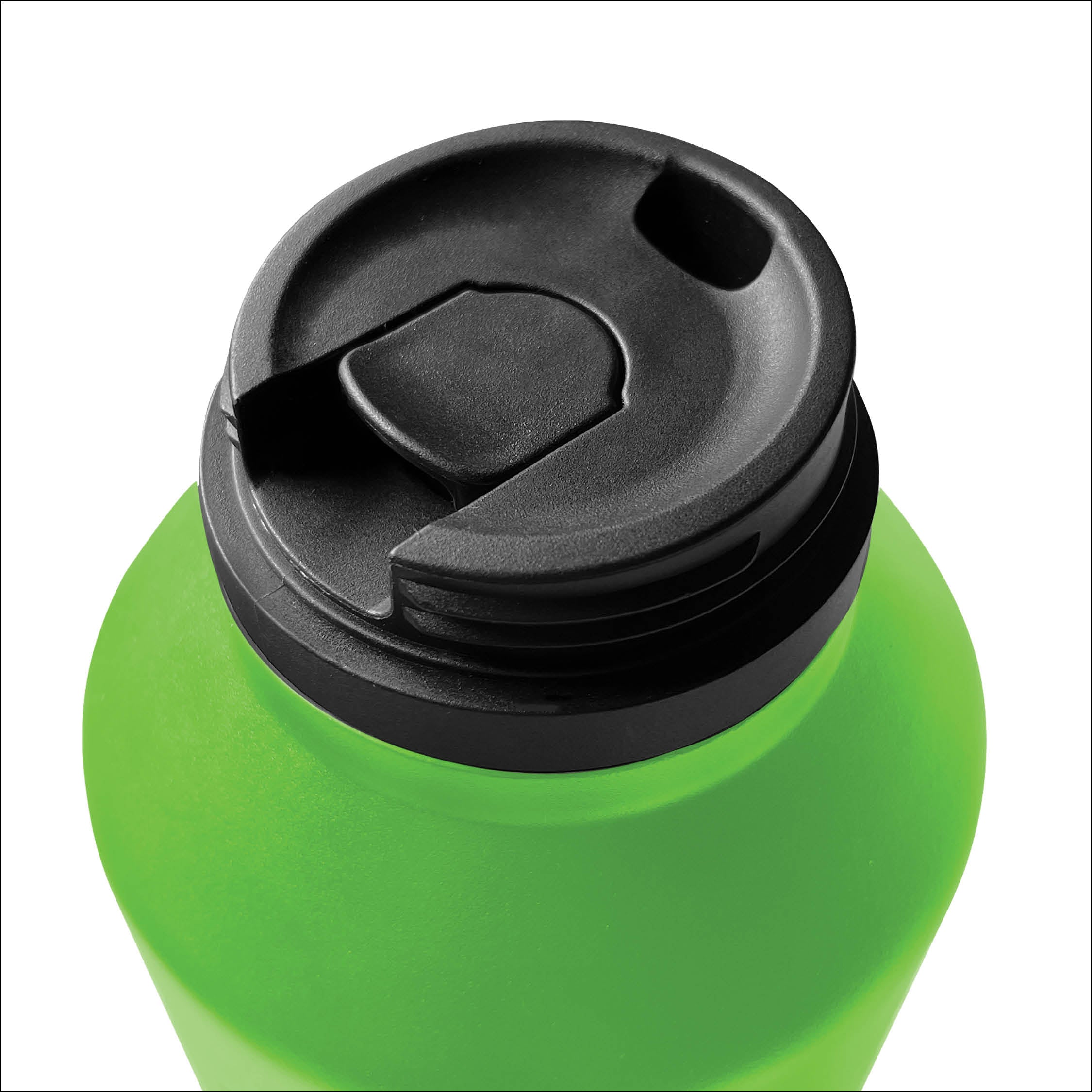 2L (67.6 oz) Large Water Bottle with Straw - BPA Free, Leak Proof, Durable Lime Green Sports Bottle for Gym, Hiking, Running & Outdoor Activities