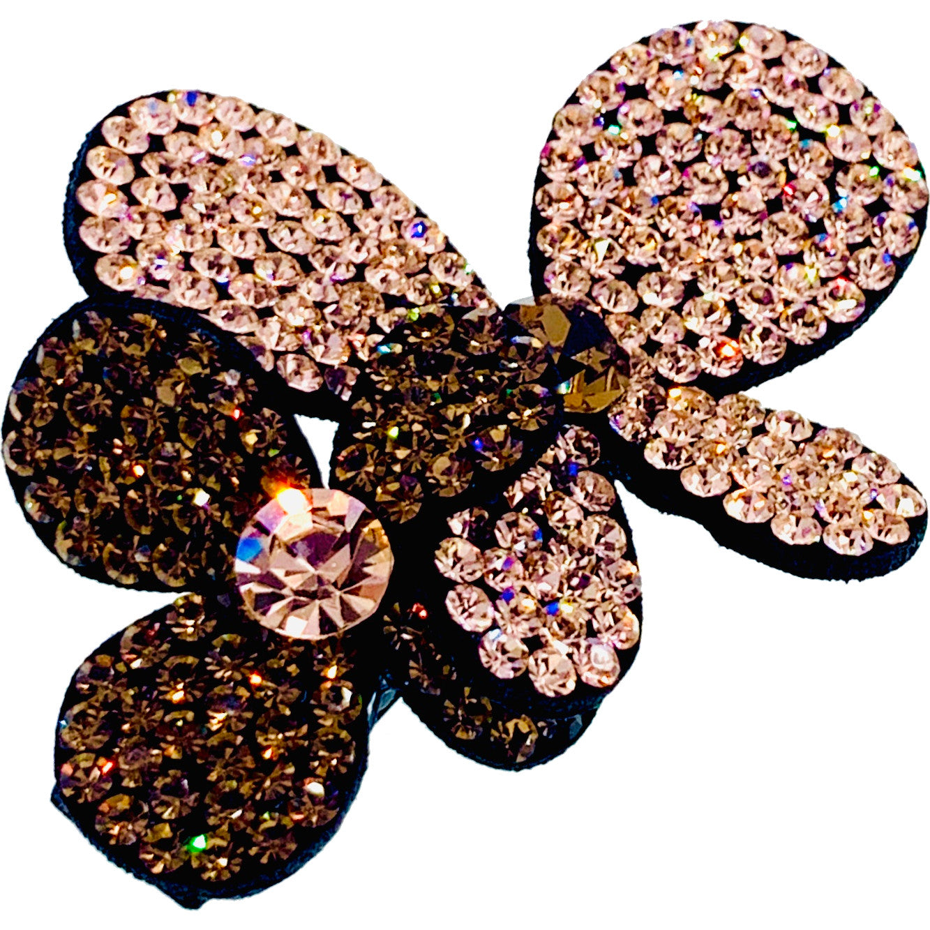 Elegant Laurel Butterfly Hair Clip with Swarovski Crystals - Perfect for Weddings, Parties & Special Occasions