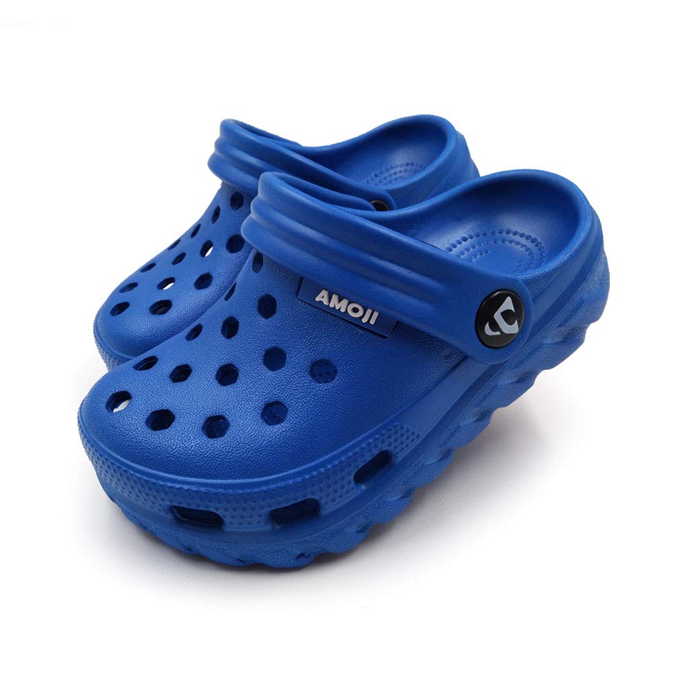 Amoji Kids Garden Clogs - Slip On Waterproof Shoes for Boys & Girls - Perfect for Outdoor Play, Beach, Pool & Backyard Activities