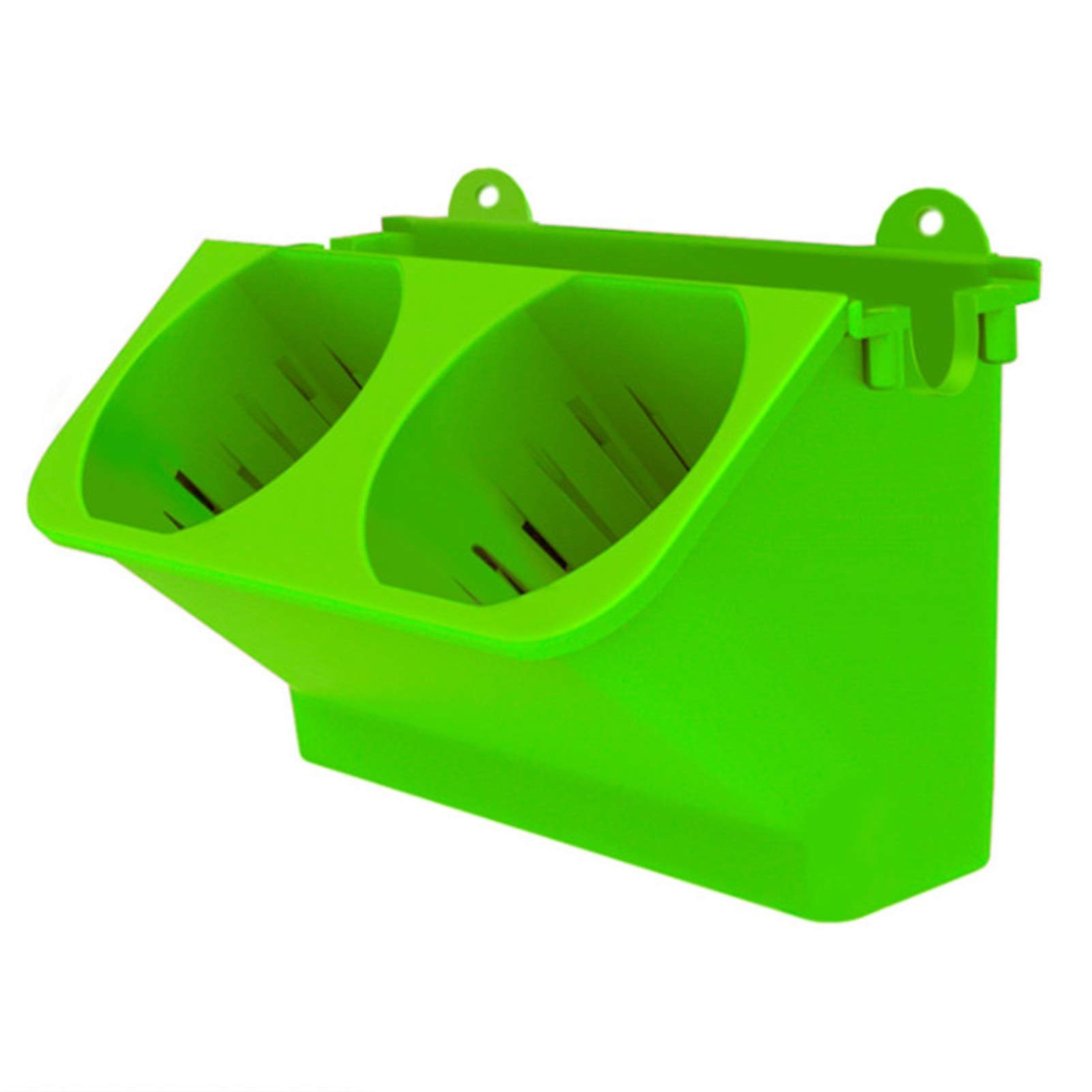 Self Watering Stackable Wall Planter - 2pcs Light Green Plastic Vertical Garden Pots for Succulents & Bonsai | Indoor/Outdoor Hanging Flower Box for Home, Balcony & Office Decor