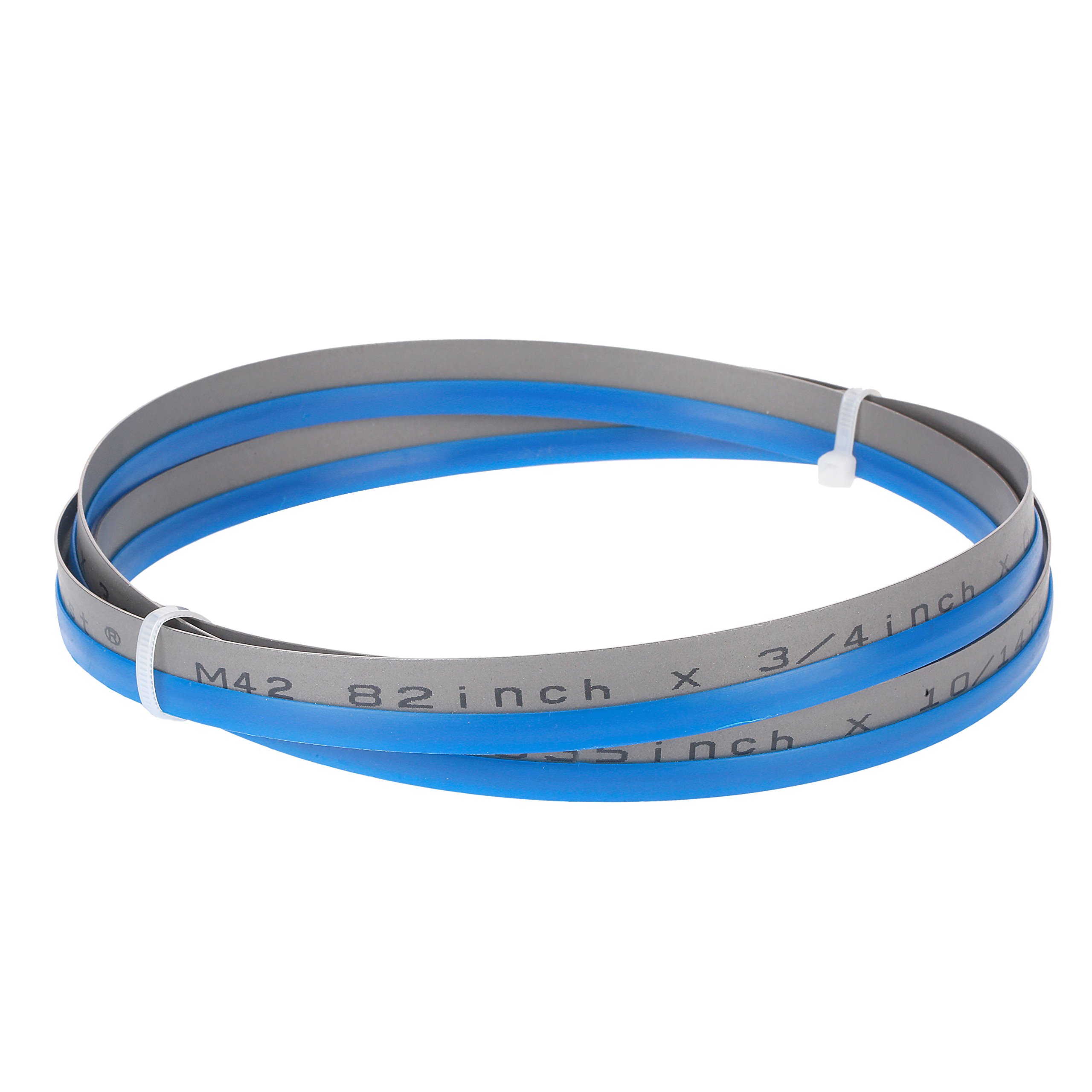 Imachinist S823414 M42 Bi-Metal Band Saw Blades 82 Inch Long, 3/4 Inch Wide, 0.025 Inch Thick - 14 TPI Variable Teeth for Cutting Soft Ferrous Metals - Perfect for Metalworking, Woodworking, and DIY Projects