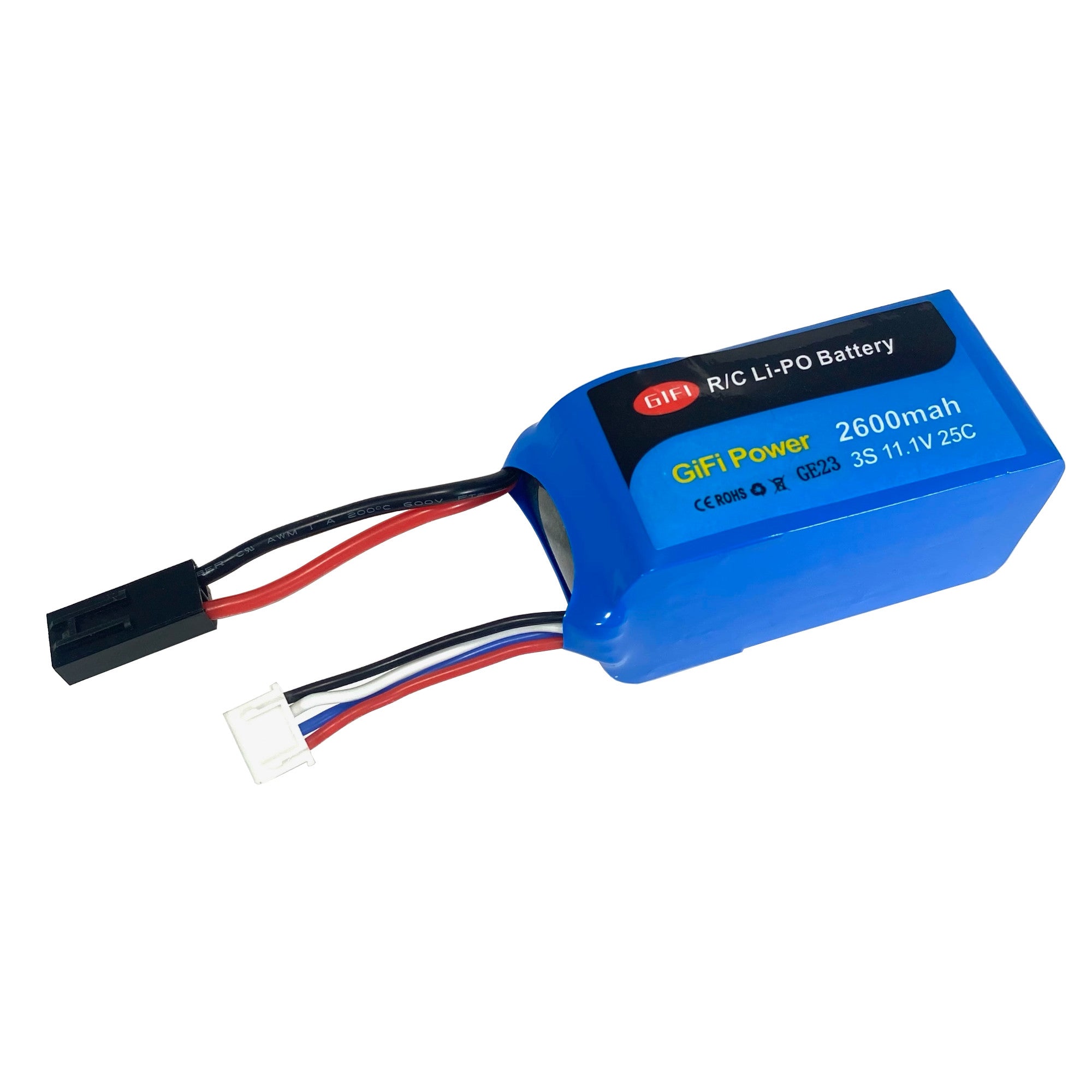 High Capacity 2600mAh 11.1V 20C LiPo Battery Replacement for Parrot AR.Drone 2.0 & 1.0 - Extended Flight Time for Aerial Photography and FPV Racing