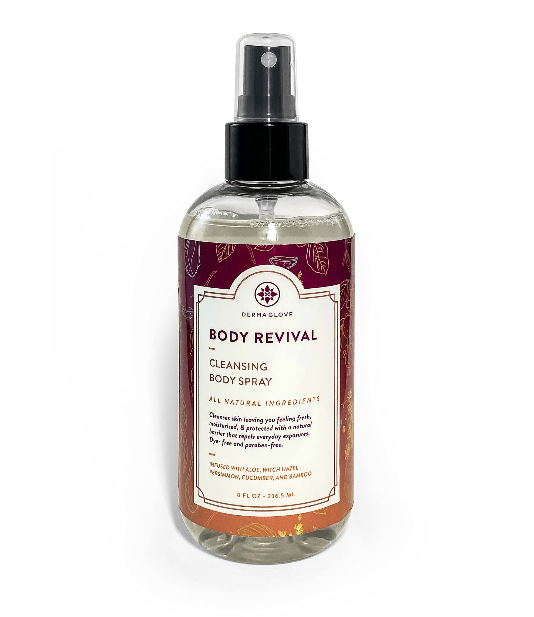 BODY REVIVAL – No Rinse Shower Spray for Men & Women | Portable Waterless Cleansing Mist, Natural Alternative to Body Wipes – 8 oz | Perfect for Camping, Travel & Post-Workout Refreshment