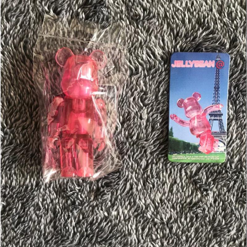 Bearbrick Series 11 JELLYBEAN PINK 100% Collectible Vinyl Art Toy - Limited Edition Pink Bearbrick Figure for Display & Collection - Perfect for Home Decor, Office Display, and Anime Fans Gift