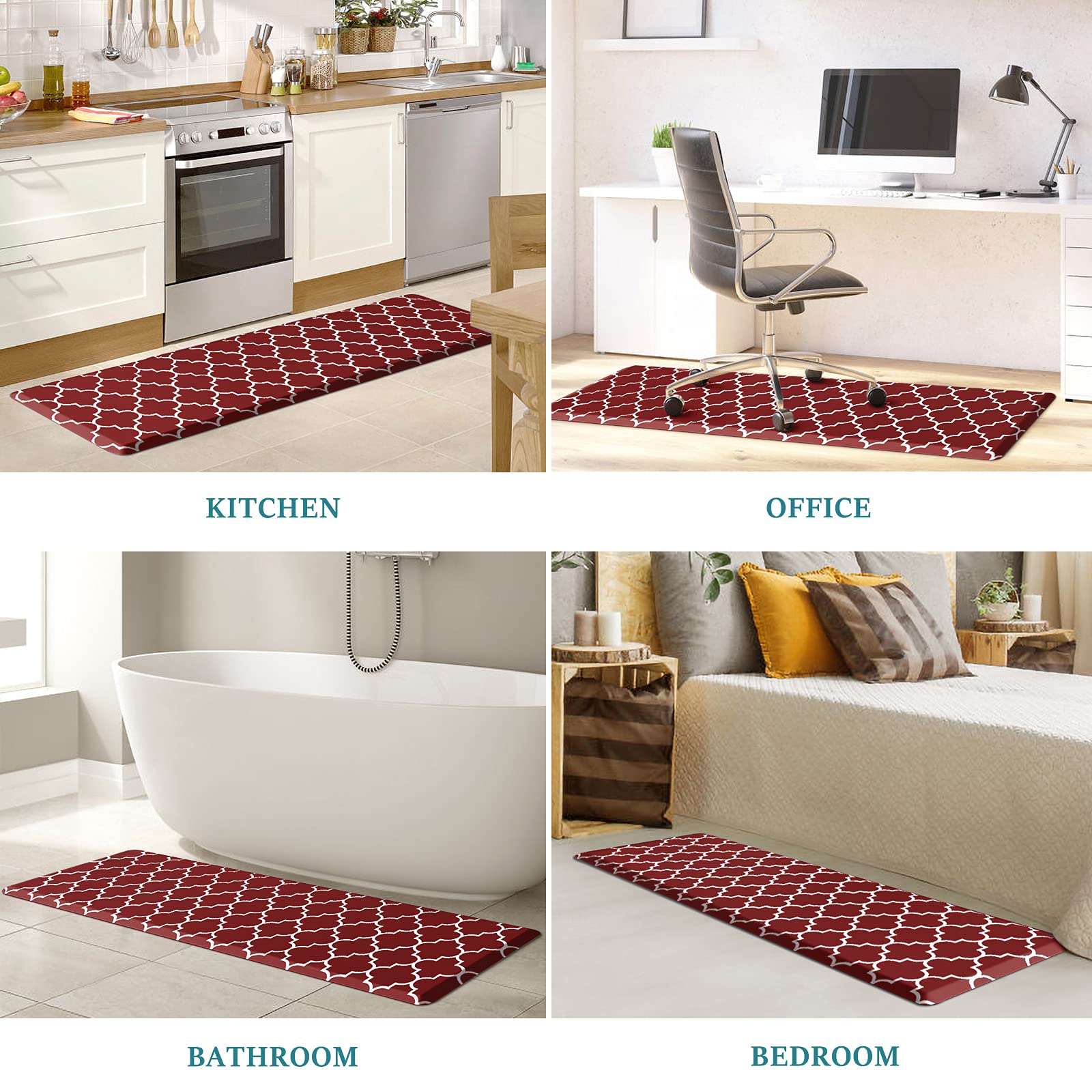 WISELIFE Anti-Fatigue Kitchen Mat - 17.3