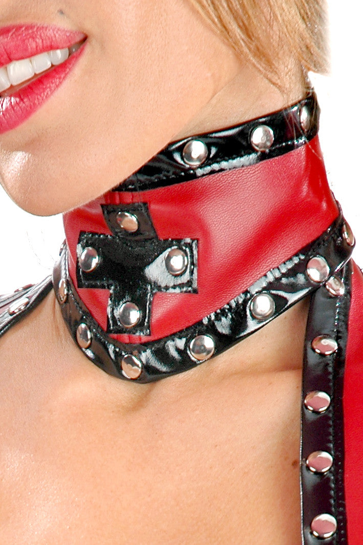 Nurse Napalm Choker - Gothic Punk Choker Necklace for Women, Edgy Fashion Accessory | Perfect for Concerts, Halloween, and Alternative Outfits