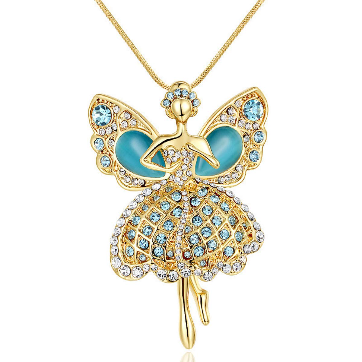 Jiamin Angel Car Charm - Guardian Angel Rearview Mirror Hanging for Travel Protection & Safe Driving | Car Accessories for Women, Gift Ideas & Spiritual Decor