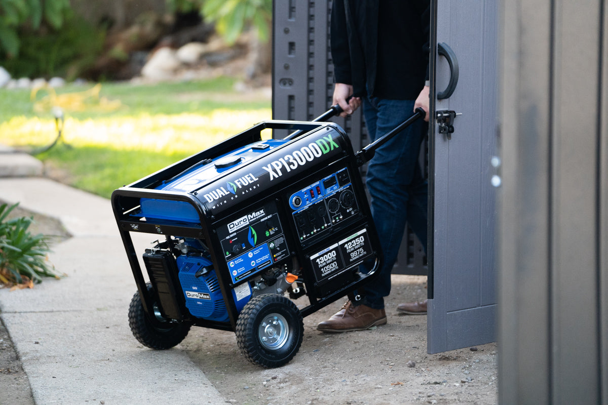 13,000W Dual Fuel Portable Generator with CO Alert - Reliable Backup Power for Home, Camping & Emergency Use