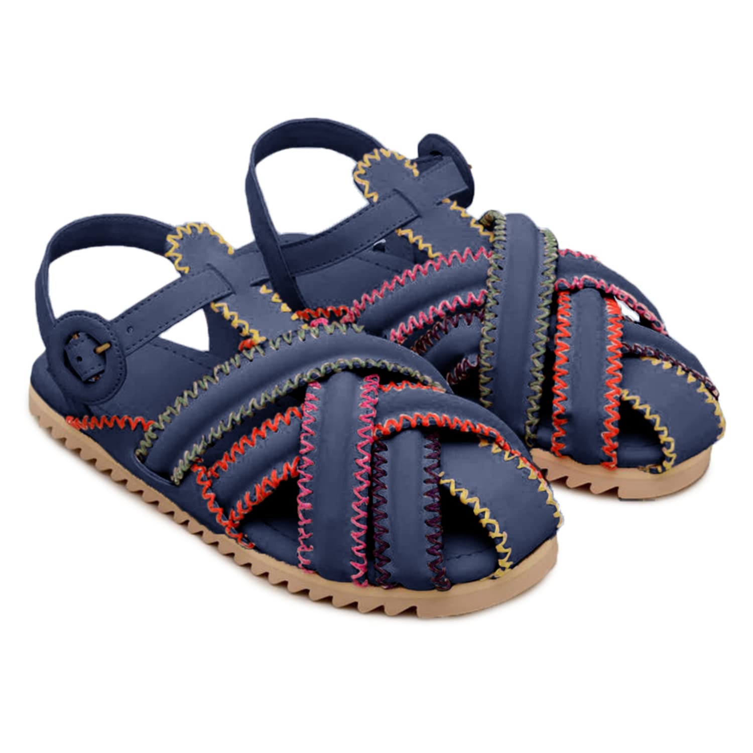**Toddler/Little Kid/Big Kid Flat Sandals - Open Toe Summer Water Shoes for Girls & Boys - Comfortable Outdoor Beach, Pool & Playtime Shoes**