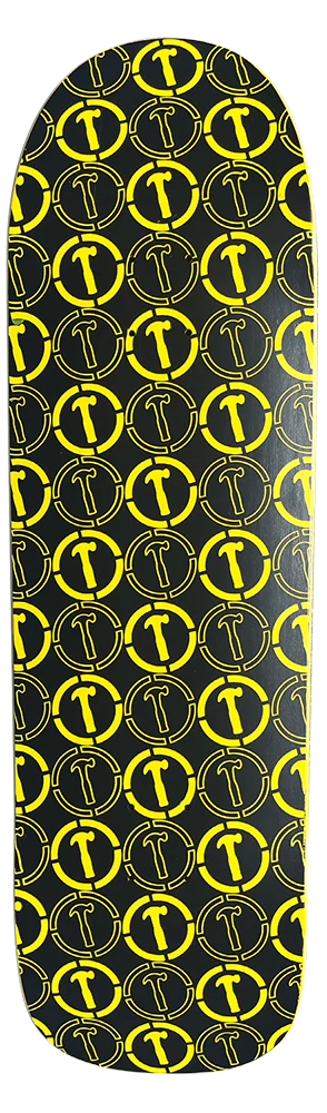 Hammers Logo Pattern Skateboard Deck (9.0) - Durable Maple Wood Deck for Street & Park Skateboarding | Perfect for Skaters & Collectors