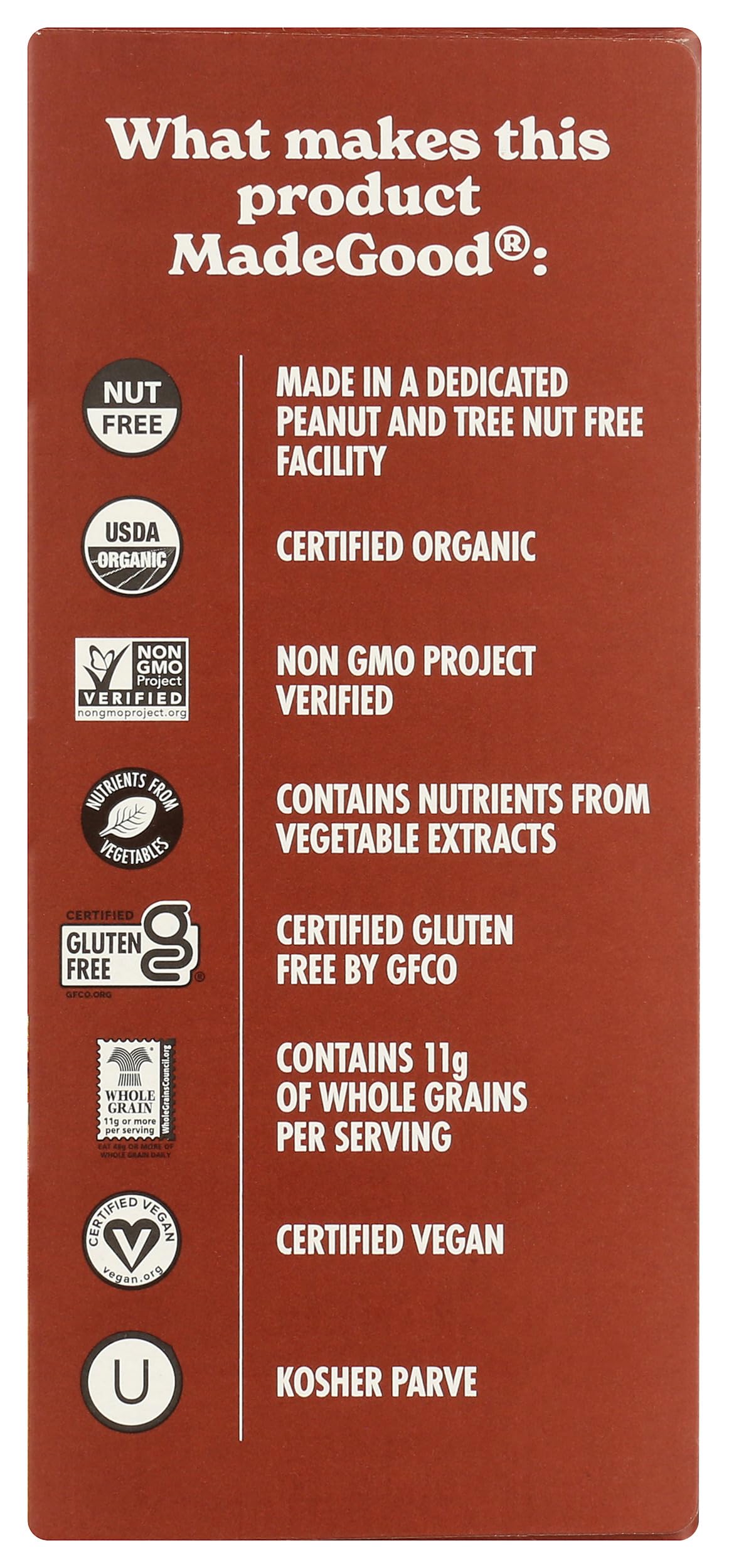 Organic MadeGood Vanilla Drizzled Crunchy Oat Bites Snacks - 5 Pack | Gluten-Free, Vegan, School-Safe Treats for Kids Lunch & On-The-Go Healthy Snacking