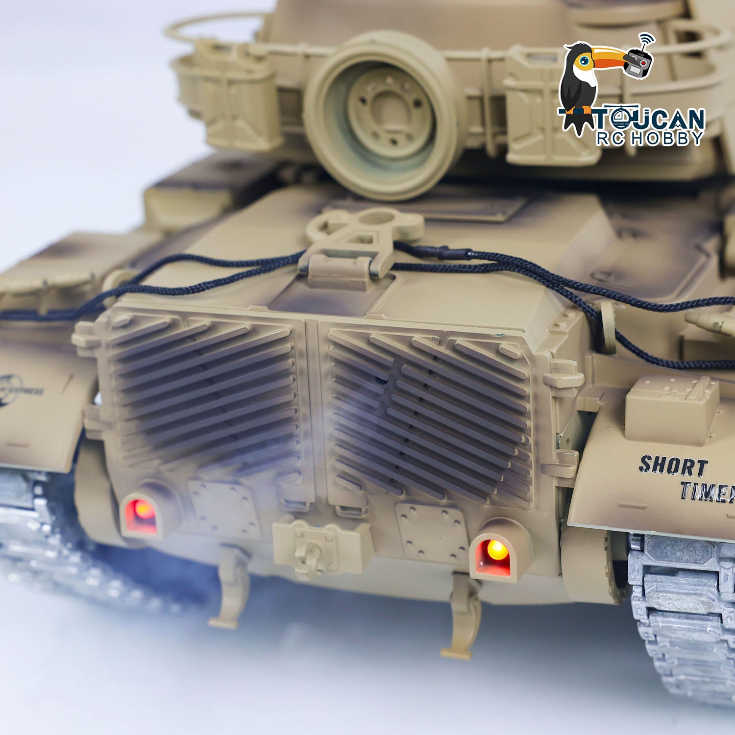 1/16 Scale M60A1 ERA RC Tank - US Stock BB Shooting Infrared Battle Toy with Metal Wheels & Barrel Recoil - Perfect for Military Enthusiasts and Outdoor RC Battles