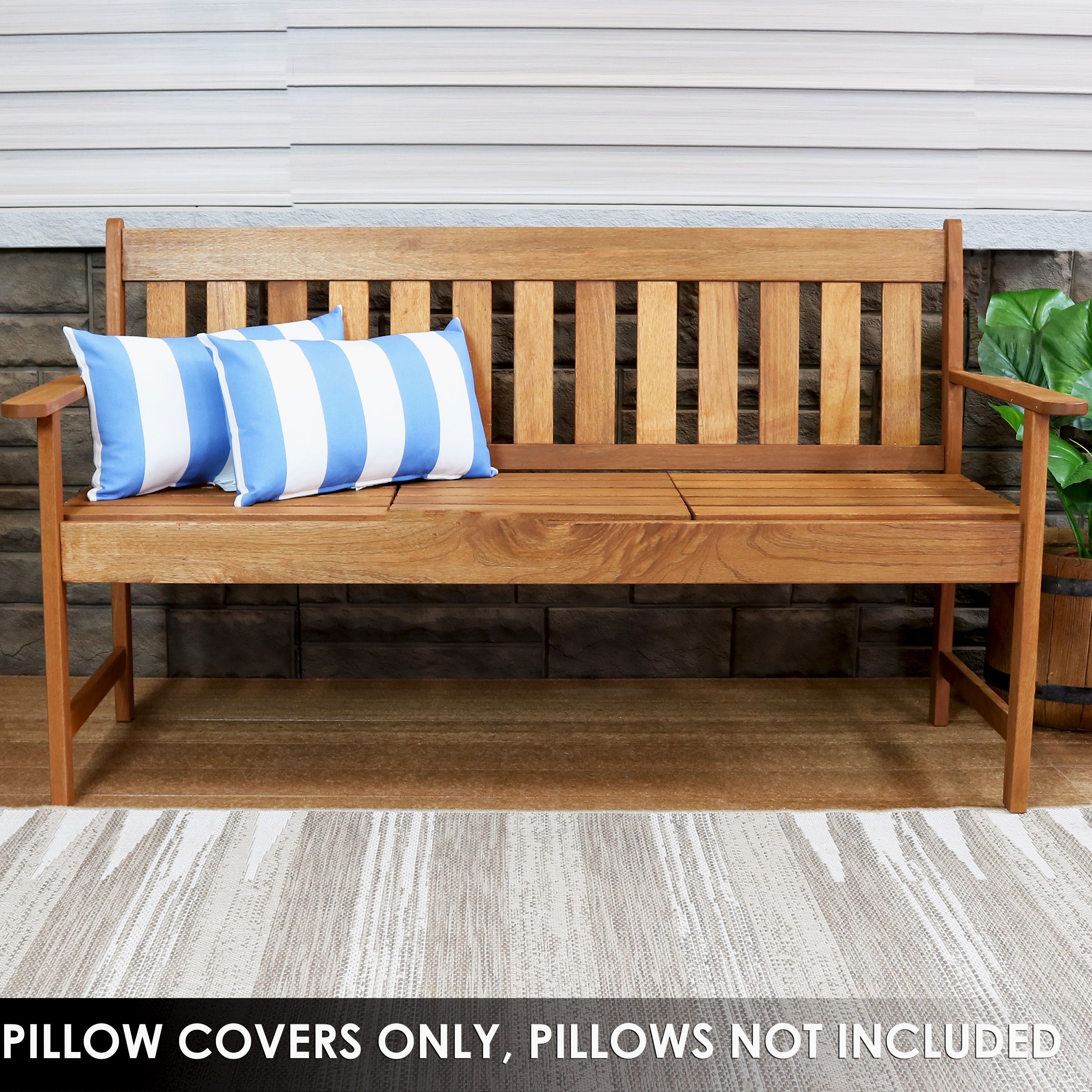 Stylish Sunnydaze Indoor & Outdoor Decorative Throw Pillow Covers - Perfect for Patio, Living Room & Bedroom Decor