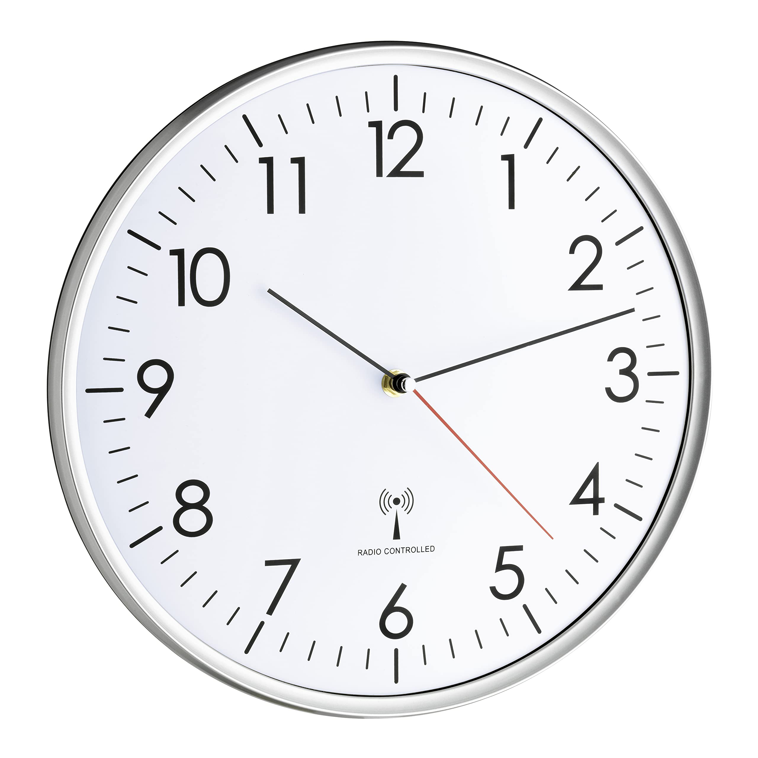 TFA Dostmann 60.3514 Radio Controlled Wall Clock - Accurate Atomic Timekeeping for Home, Office, and Classroom