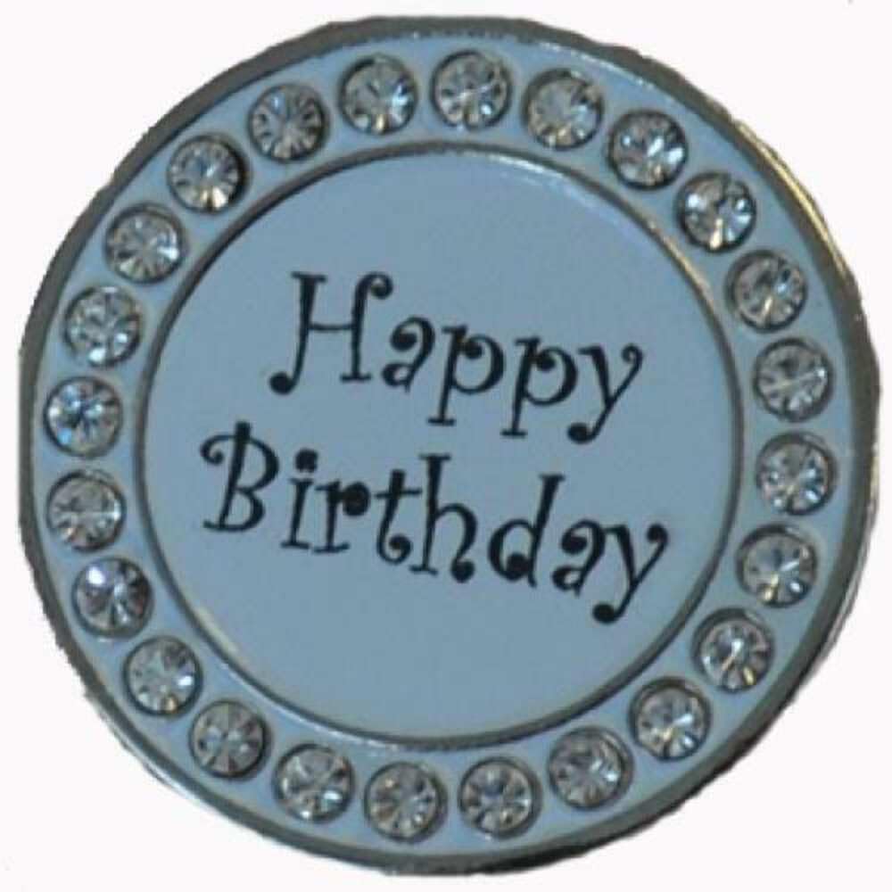 Swarovski Crystal Ball Marker & Hat Clip - Birthday Gift for Golfers