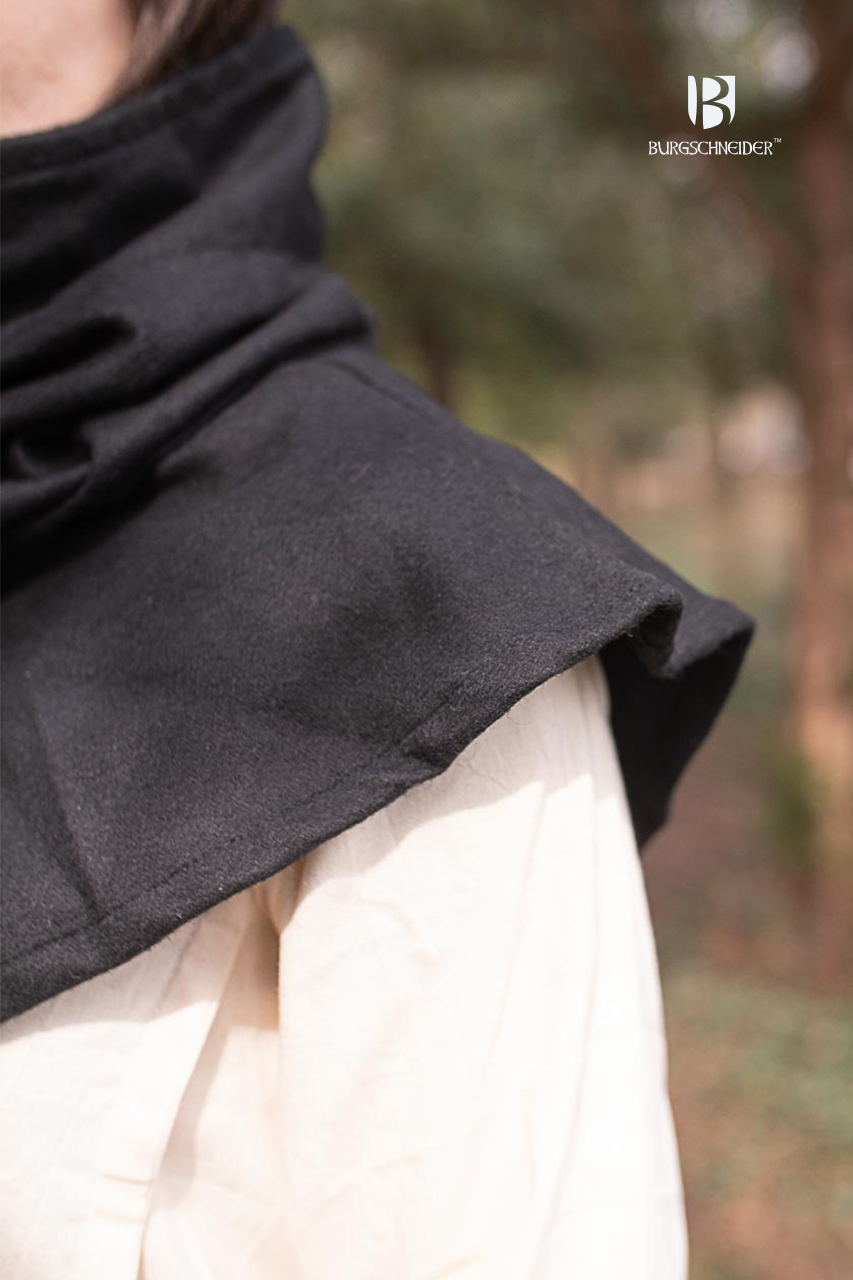 Noah Black Hooded Cowl - Stylish & Warm Winter Scarf for Men & Women - Perfect for Outdoor Activities, Hiking & Cold Weather Fashion