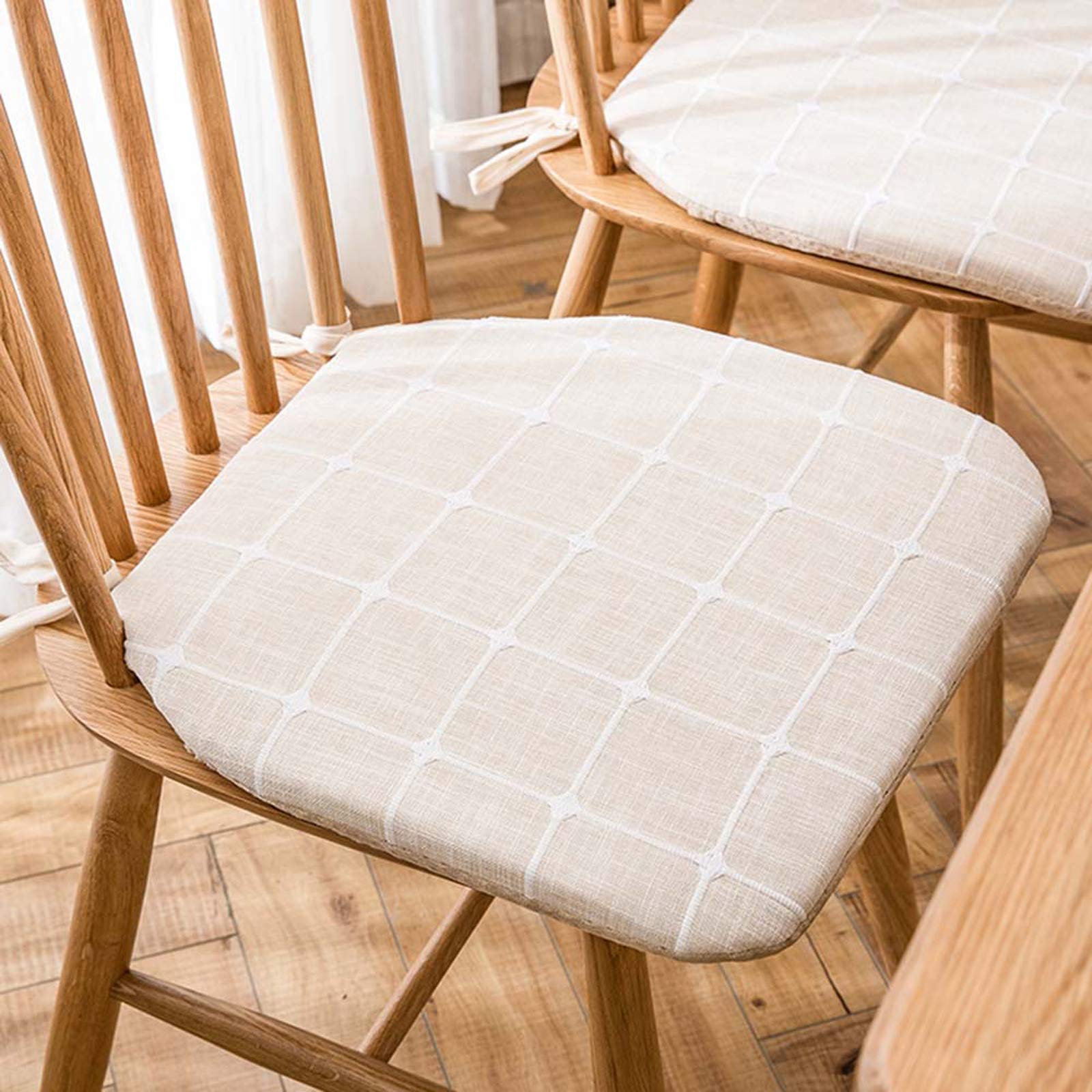 XYXH Set of 8 Non-Slip Square Seat Cushions - Comfortable Dining Chair Pads for Home, Classroom & Outdoor Use | Water-Resistant & Durable Home Decor Accessories