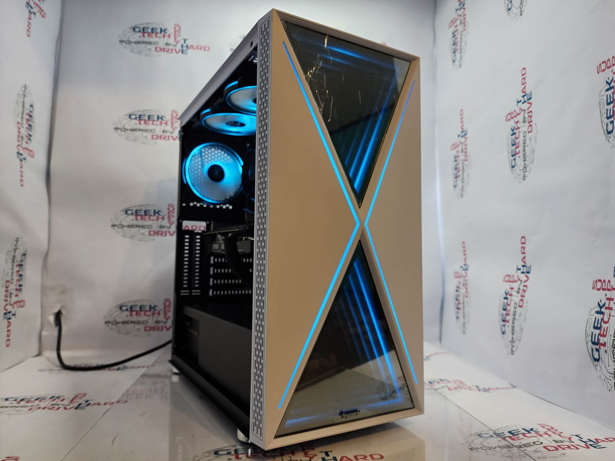Pinnacle Gaming PC Desktop Computer - Intel Core i5, NVIDIA RTX 4060 Ti, 500GB/1TB/2TB SSD, 16GB/32GB DDR5 RAM (Blackwidow White H6) - Perfect for 4K Gaming, Streaming & Content Creation