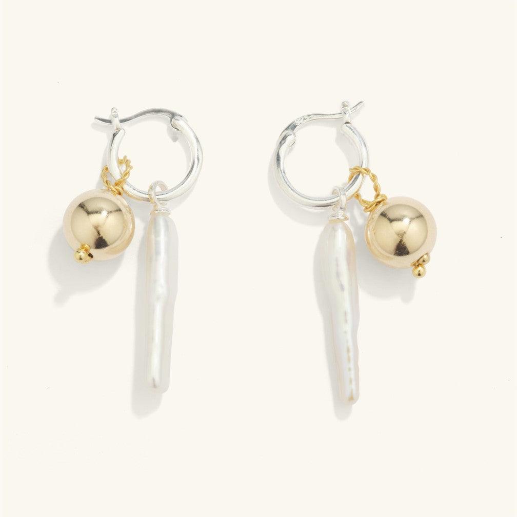 Elegant Baroque Pearl Drop Earrings for Women - Vintage Style Handmade Jewelry - Perfect for Weddings, Parties & Special Occasions