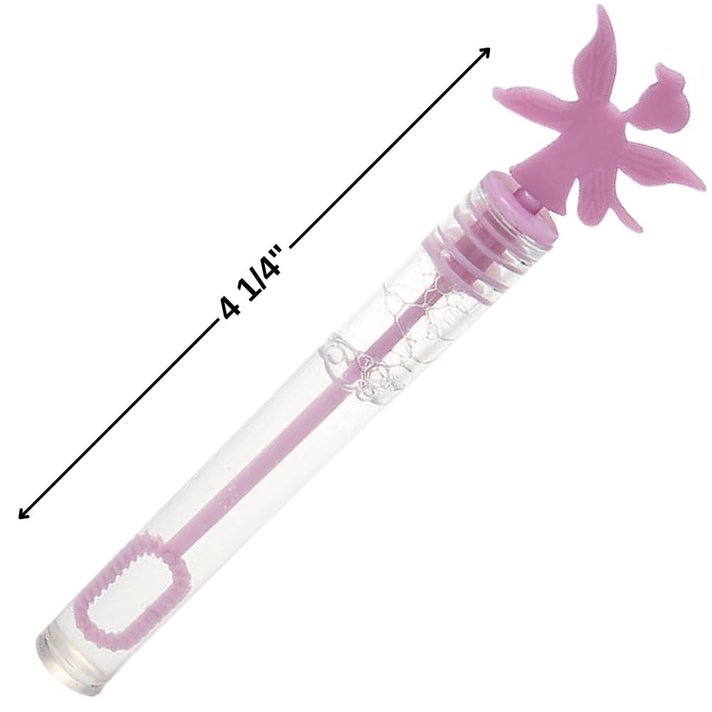 24-Piece Fairy Bubble Tubes Toy Set for Kids - Fun Bubbles for Outdoor Play, Birthday Parties & Sensory Play Activities