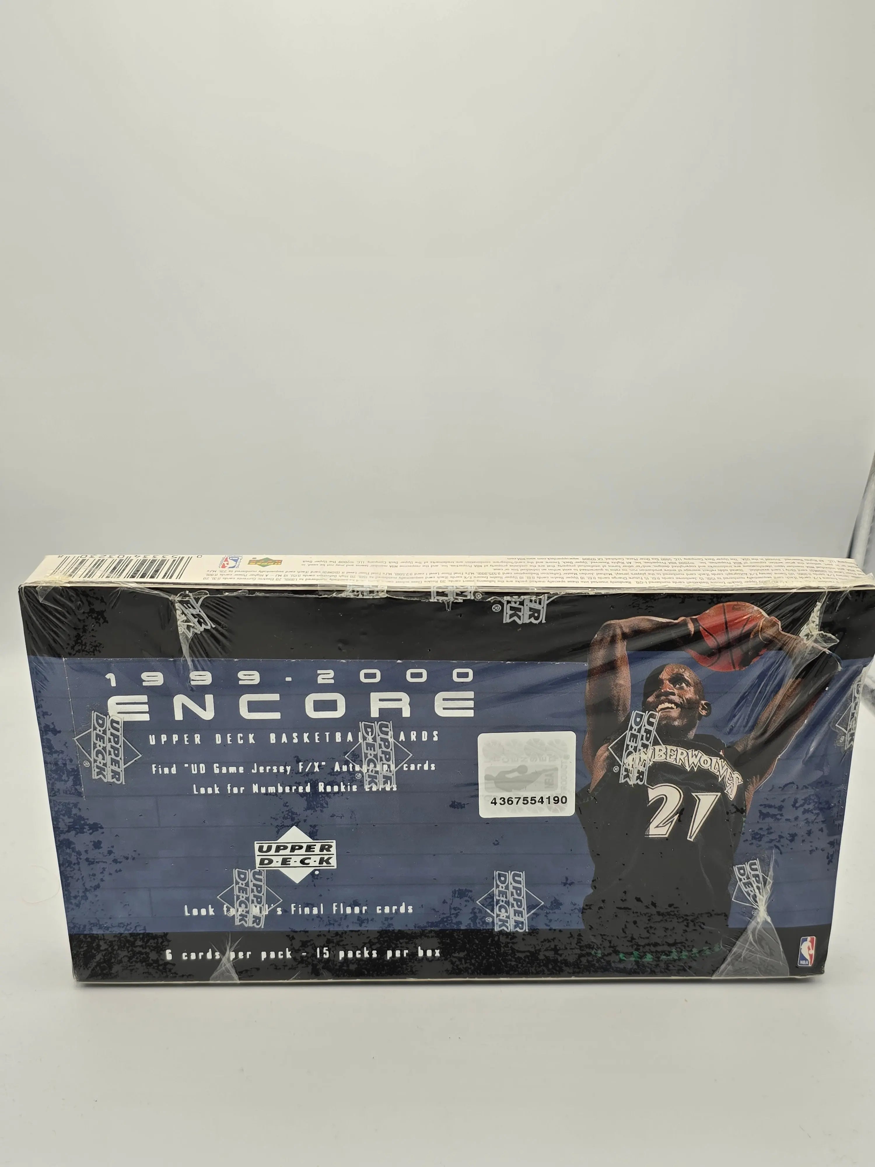 1999-00 Upper Deck Basketball Encore Unopened Sealed Hobby Box - Rare NBA Trading Cards for Collectors & Investors - Perfect for Sports Memorabilia Collections & Gift Giving