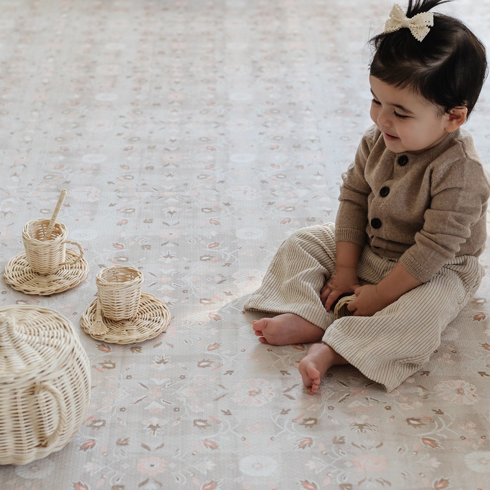 Little Nomad Play Mat | Gemma - Non-Toxic Baby Play Mat for Crawling & Tummy Time - Soft & Safe Floor Mat for Kids & Toddlers - Perfect for Nursery, Playroom & Daycare