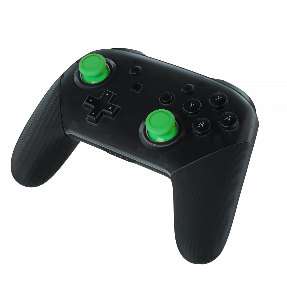 eXtremeRate Replacement 3D Joystick Thumbsticks for Nintendo Switch Pro Controller - Green | Enhanced Grip & Precision for Gaming | Perfect for FPS, Racing & Action Games