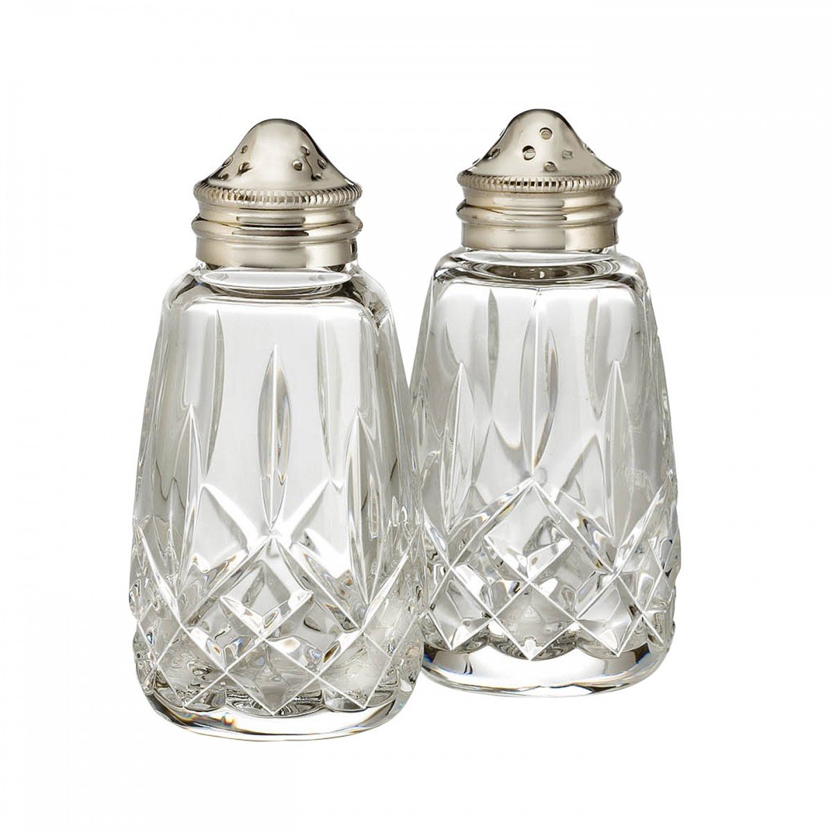 Waterford Lismore Elegant Crystal Salt and Pepper Shaker Set - Premium Dining Table Decor for Home, Kitchen & Gift Giving