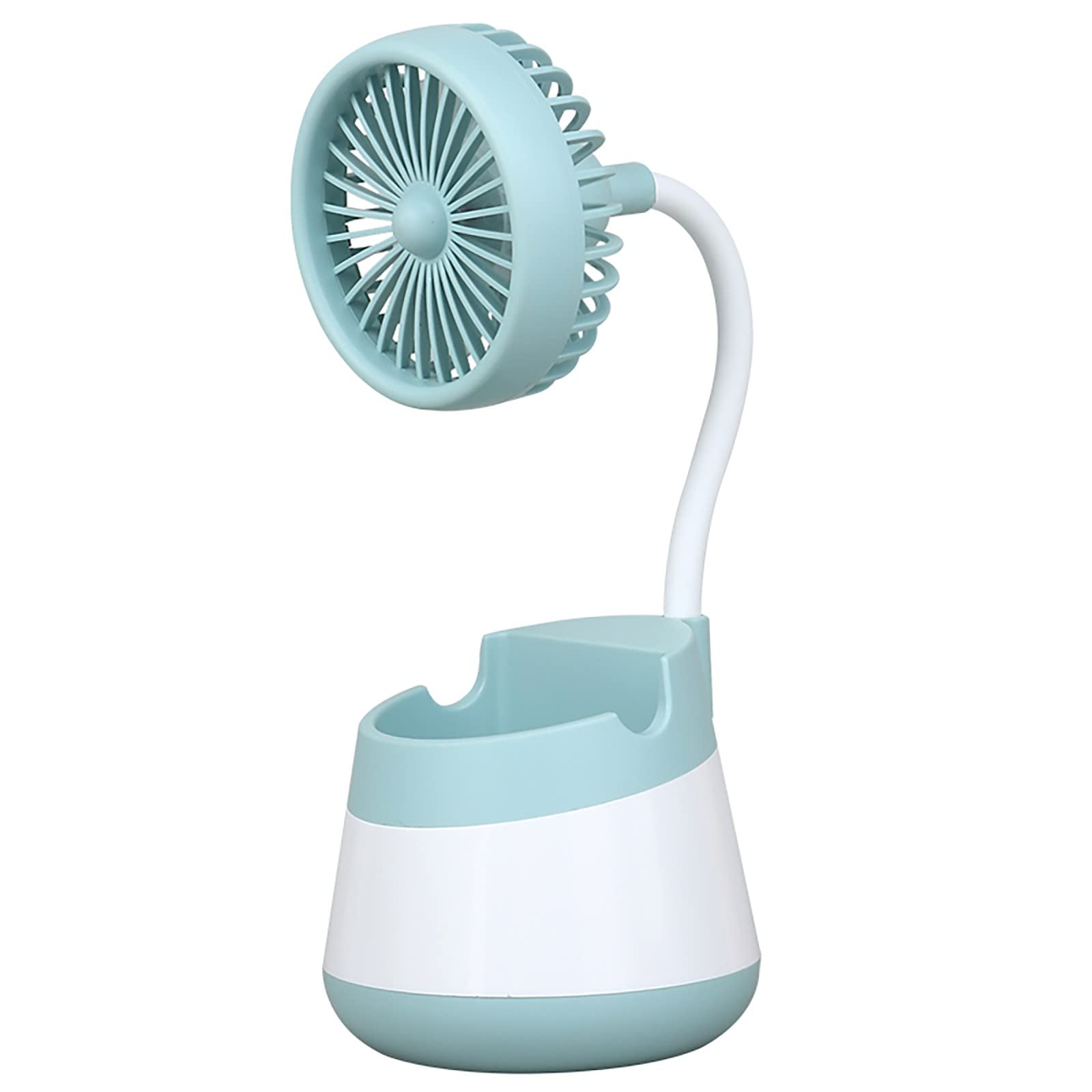Mini Desktop Fan with Pencil Holder - Cute Small USB Fan for Home, Office & School - Perfect Gift for Friends & Family - Compact Cooling Fan for Desks, Workstations & Study Areas