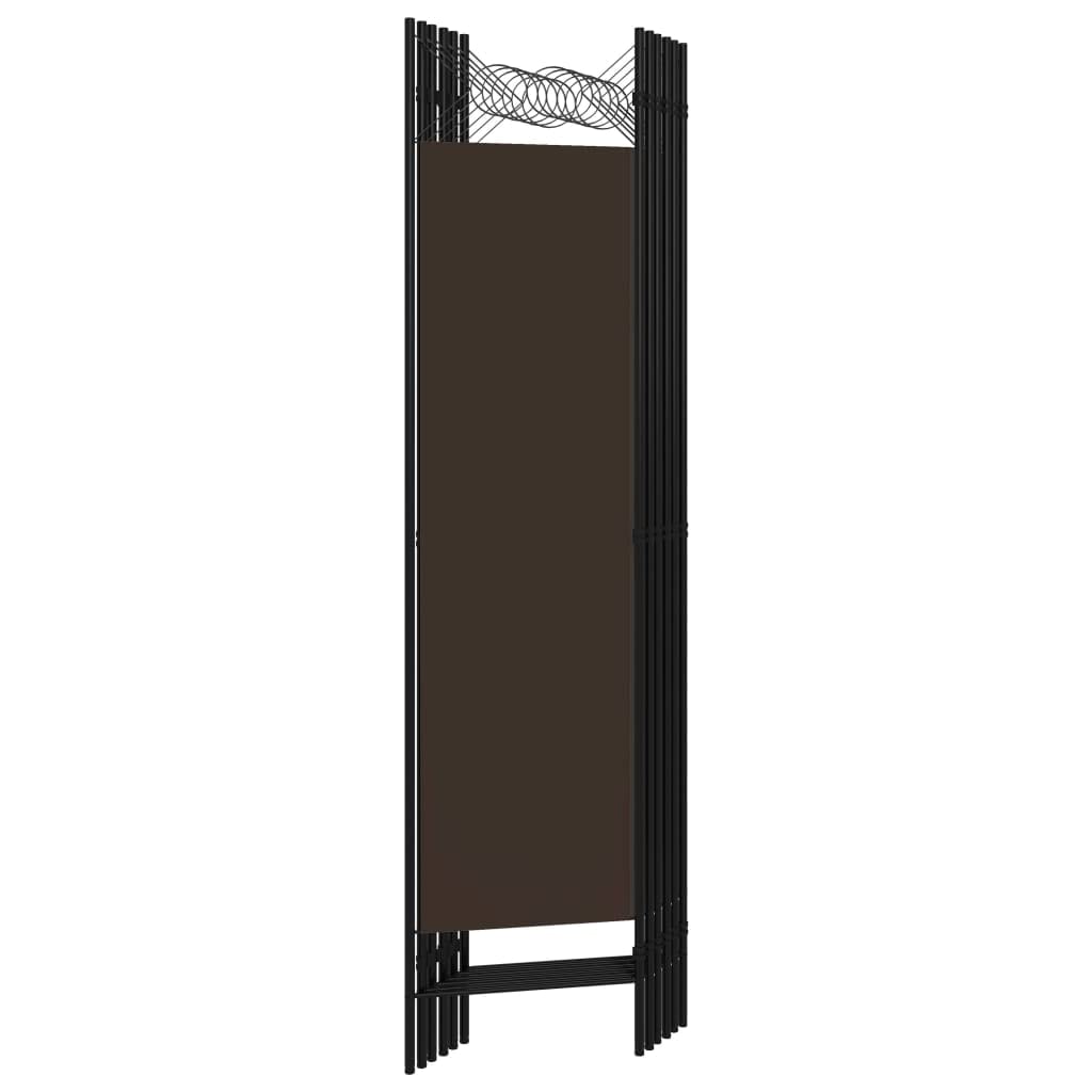 6-Panel Wooden Room Divider Screen - 94.5
