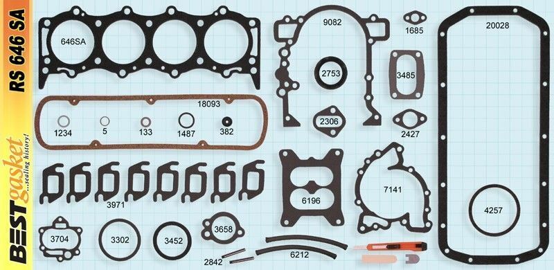 Buick 215 V8 Engine Rebuild Kit - Rod Bearings, Main Bearings & Piston Rings Set - Perfect for Engine Restoration & Performance Upgrades