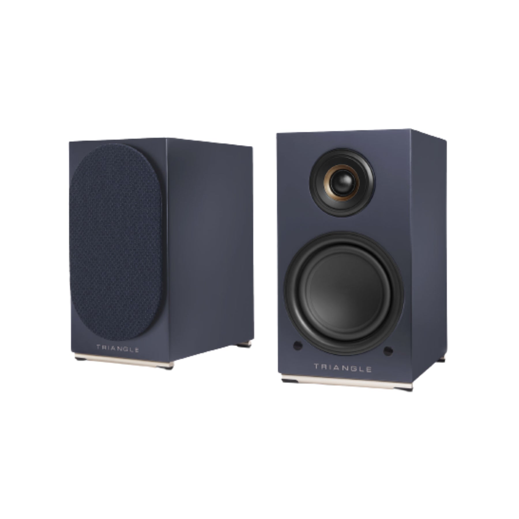 High-Quality Triangle AIO Twin Powered Bookshelf Speakers Pair - Premium Sound for Home Theater, Gaming & Music Listening