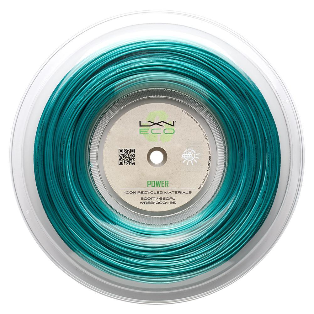 Eco Power 125 Tennis String Reel - Premium Teal Tennis String for Durability & Performance | Perfect for Tennis Players & Coaches | Great for Tournaments, Practice & Stringing Machines