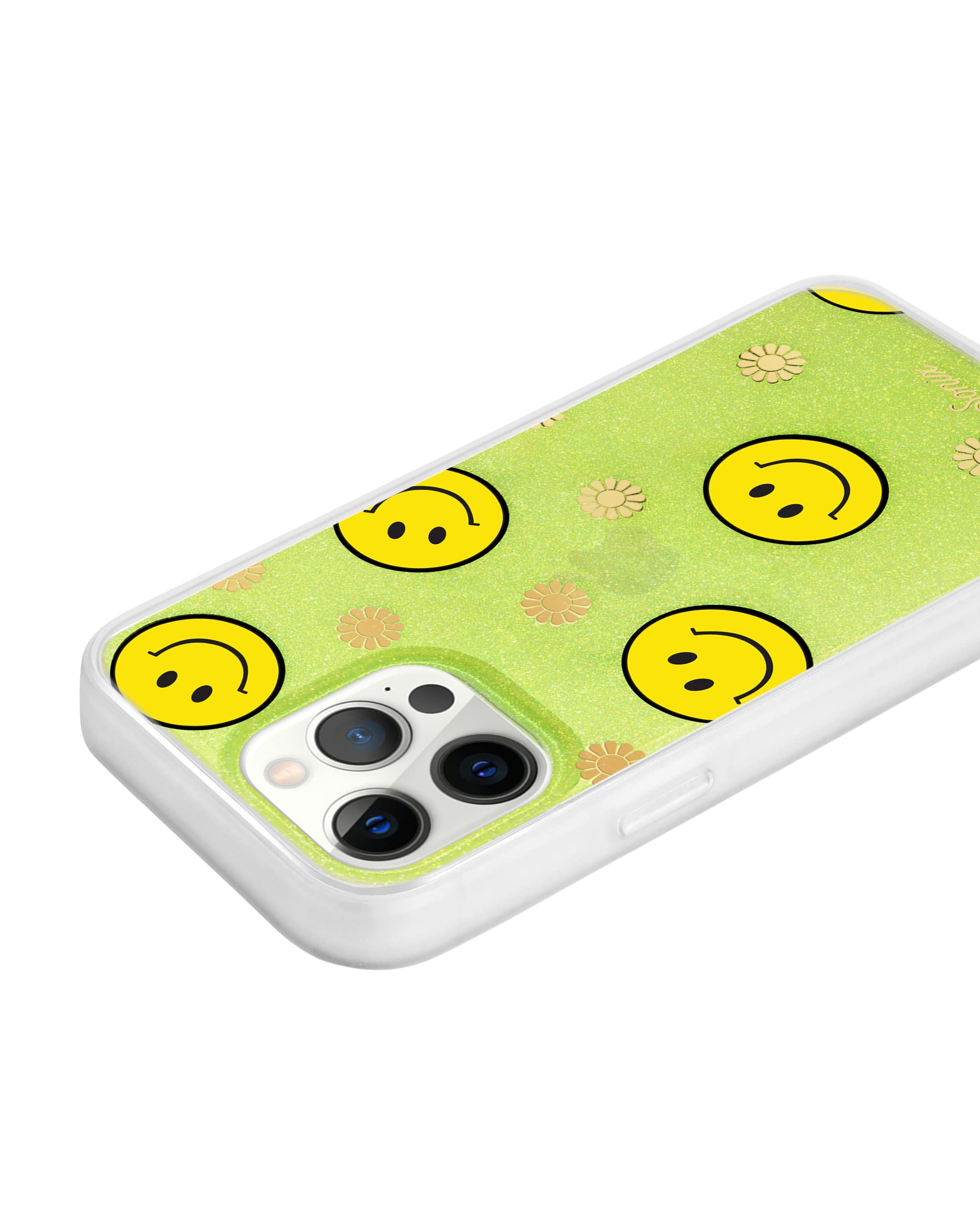 Sonix Shockproof iPhone 13 Pro Case with 10ft Military-Grade Drop Protection - Neon Smiley Yellow Design | Perfect for Outdoor Activities, Gym & Everyday Use