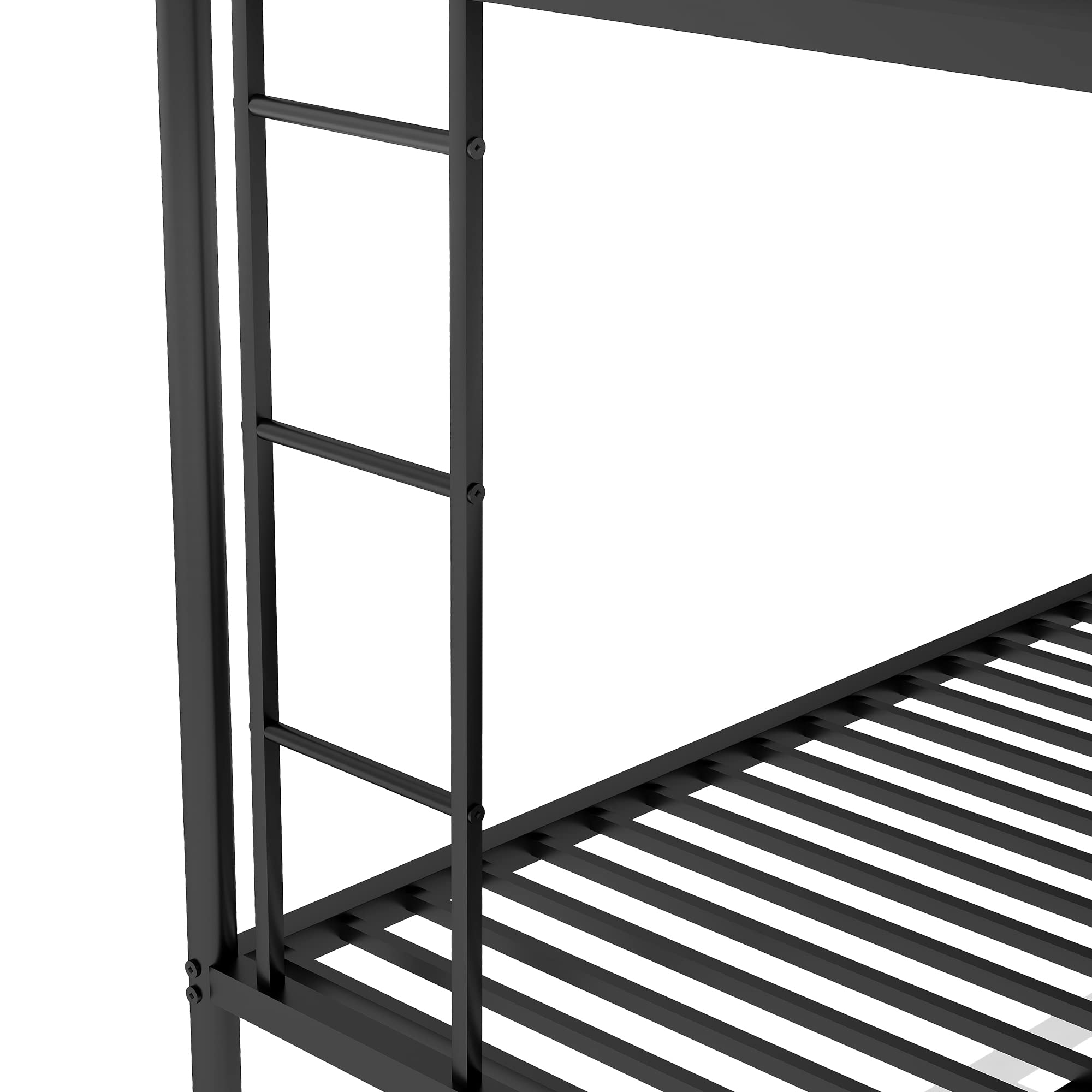 Harper & Bright Twin Over Full Bunk Bed with Trundle - Sturdy Metal Frame for Kids & Teens - Home & Dorm Use