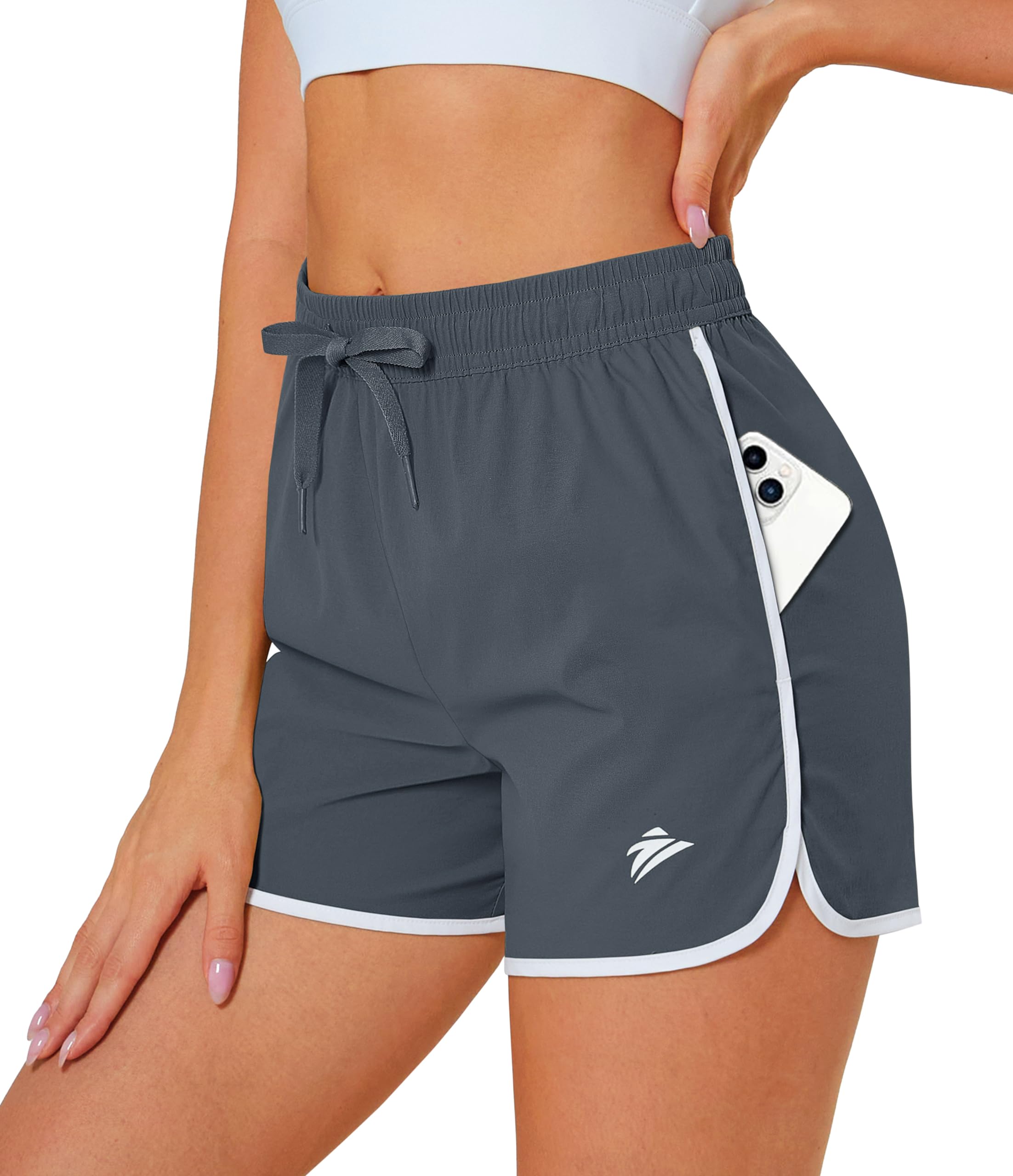 **MAGCOMSEN Women's Running Shorts with Pockets - 3.5
