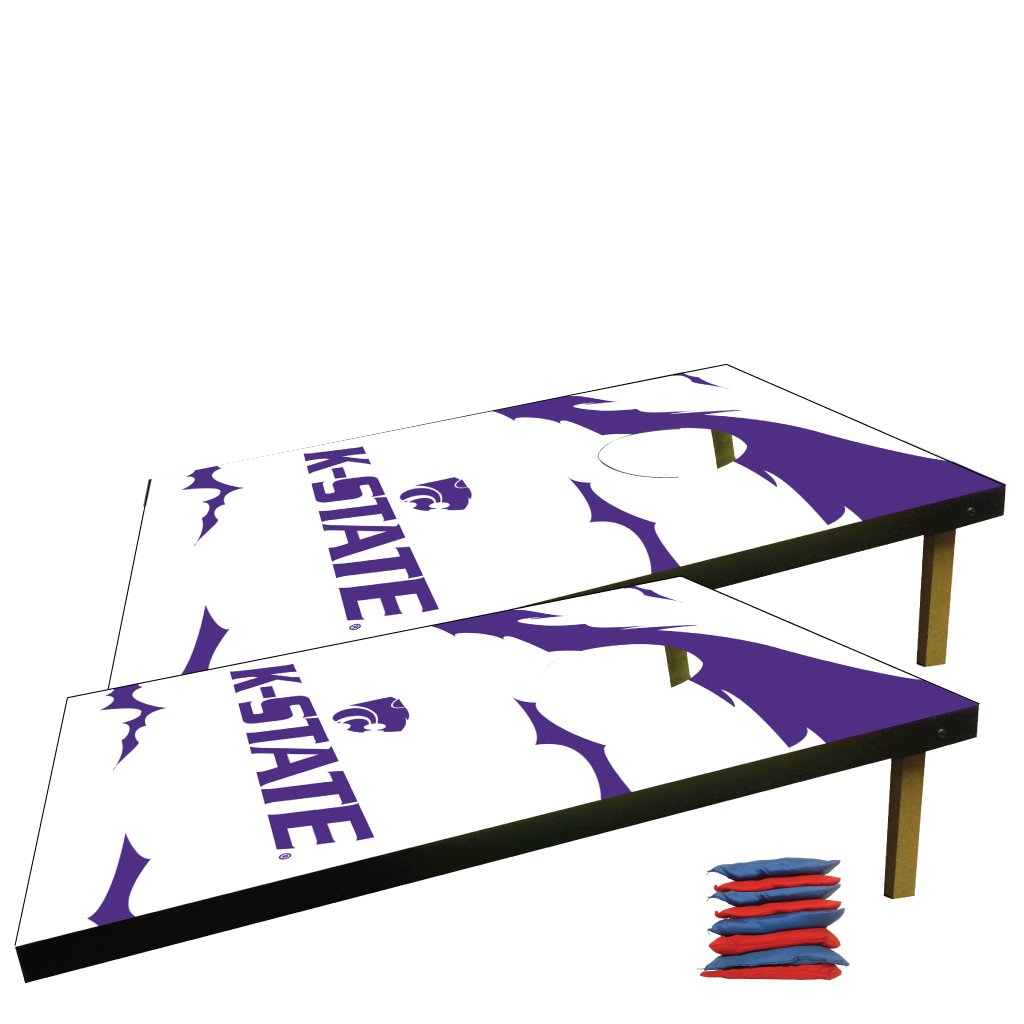 Kansas State University Cornhole Bag Toss Game - Premium Outdoor Tailgating & Backyard Party Fun
