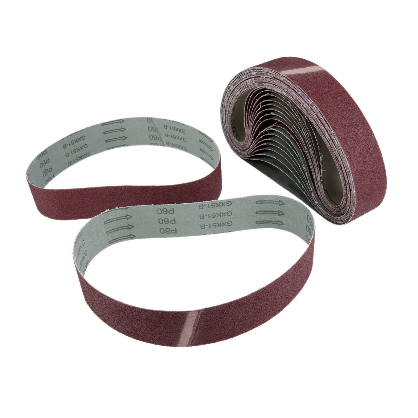 20pcs 50x686mm Abrasive Sanding Belts for Belt Sanders & Bench Grinders - 40 to 600 Grit (Including 60 Grit) - Woodworking, Metal Polishing & DIY Projects