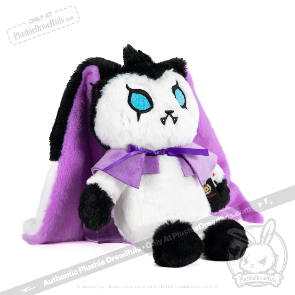 Plushie Dreadfuls Bunny Lugosi - Vampire Bunny Stuffed Animal Toy | Cute Gothic Plush for Halloween Decor, Horror Collectors & Unique Gifts