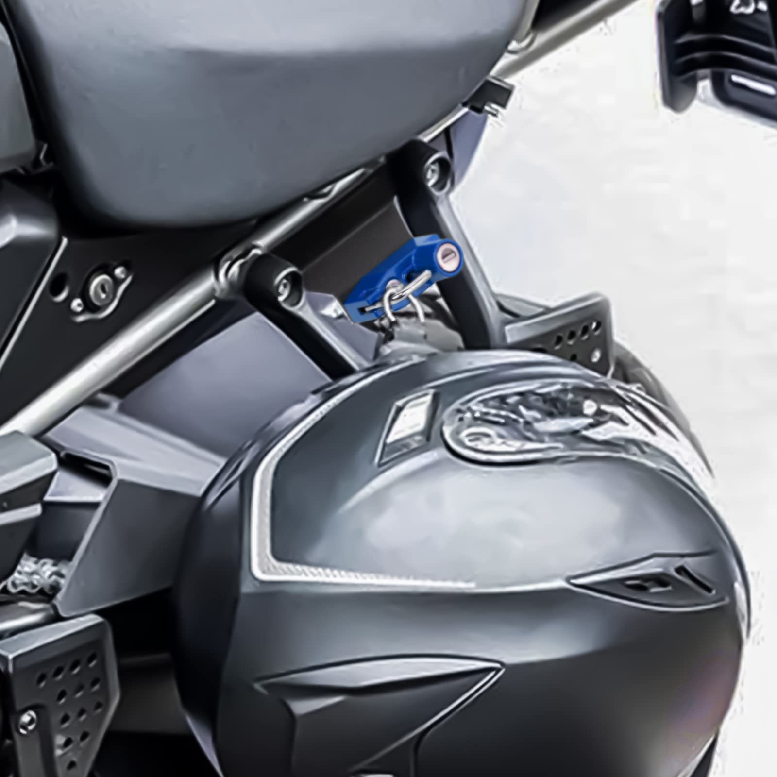 GUAIMI Motorcycle Helmet Lock - Anti-Theft Security Lock for Harley Pan America RA1250 2021 (Blue) | Perfect for Outdoor Riding, Travel & Parking Protection