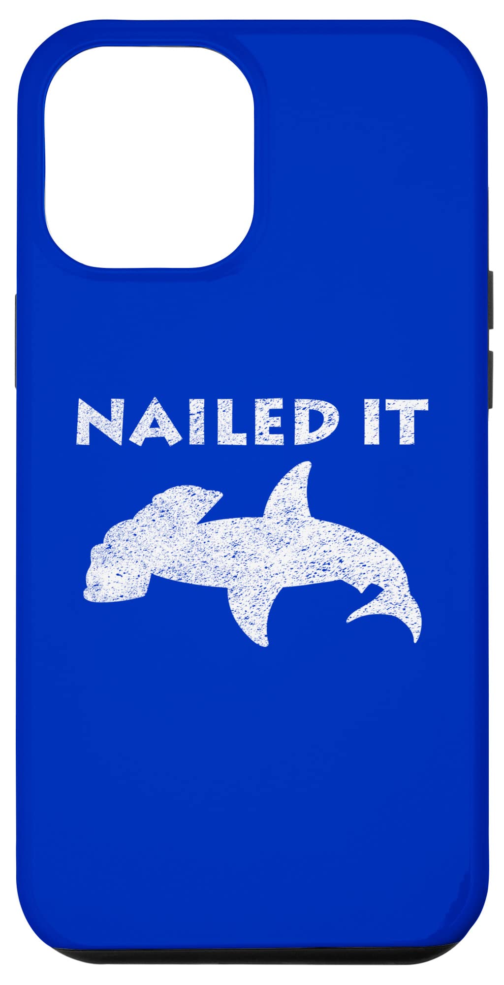 Funny iPhone 12 Pro Max Case with Shark Design & Distressed Look - Premium Protective Phone Cover by Yoraytees - Perfect for Daily Use, Work & School