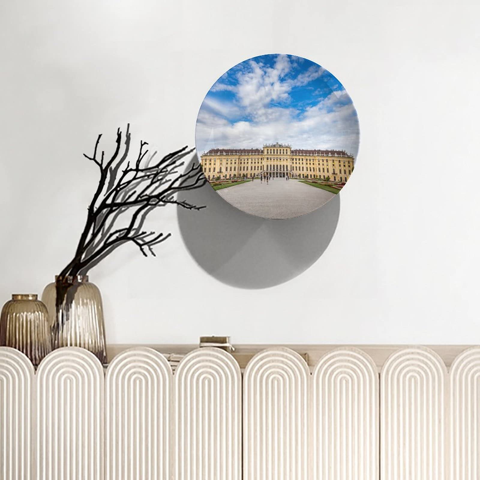 Vienna Schonbrunn Ceramic Decorative Plate - 6 Inch Porcelain Cityscape Dish for Home & Kitchen Decor | Elegant Display Plate for Wall Art, Gift Giving & European Style Dining Decorations