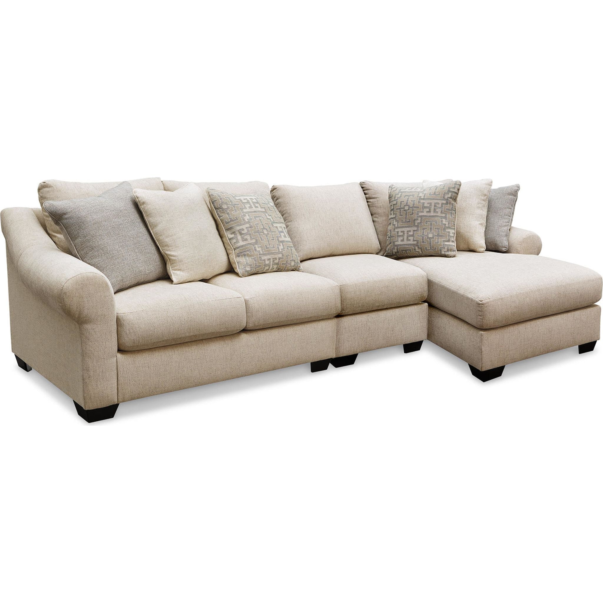 Carnaby Exclusive 3-Piece Sectional Sofa Set - Modern L-Shaped Living Room Furniture for Small Spaces & Apartments | Perfect for Family Gatherings, Movie Nights & Relaxing