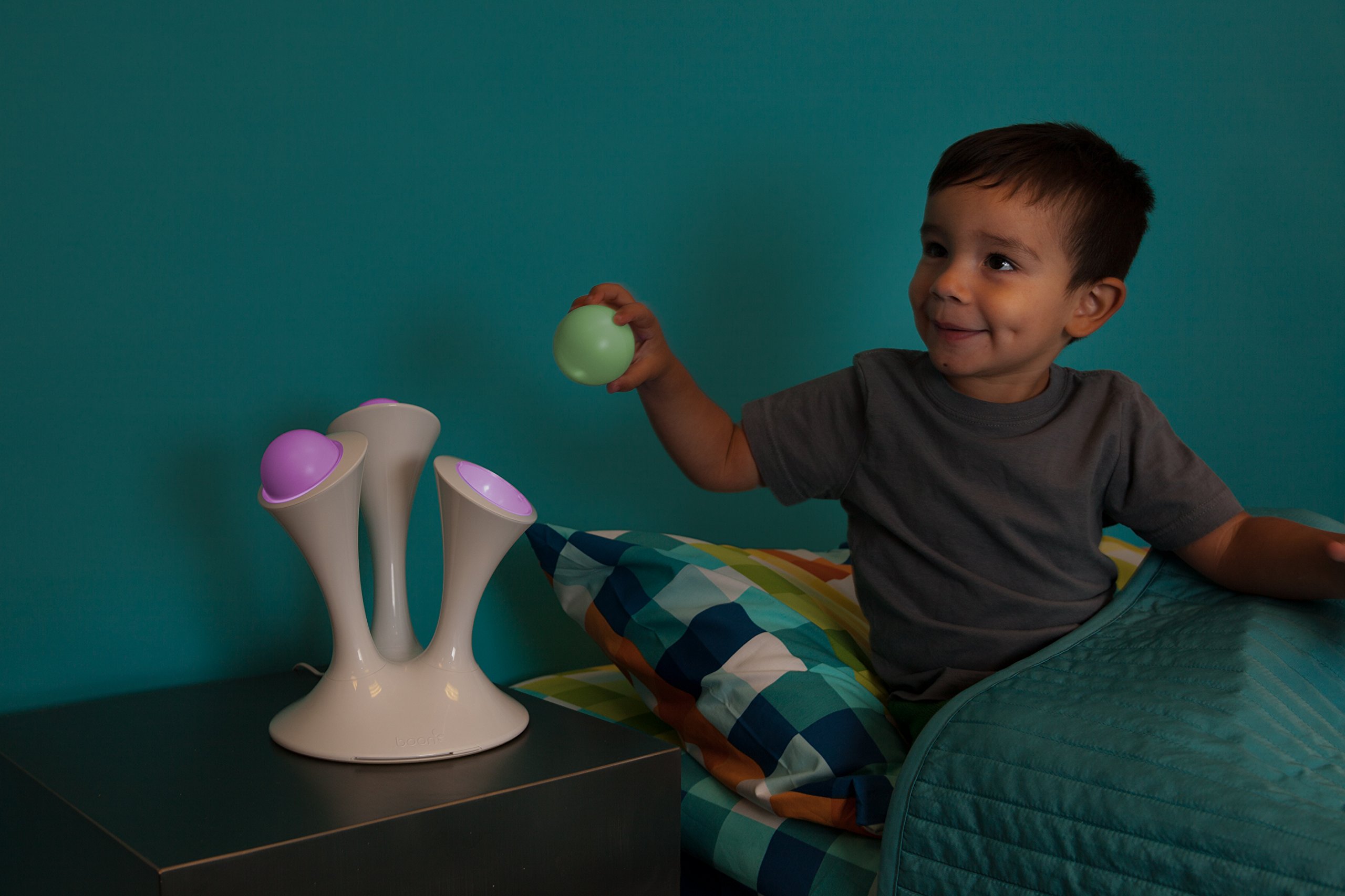Boon Glo Nightlight with Portable Balls - Soft Glow LED Night Light for Kids & Babies - 1-Pack White - Perfect for Nurseries, Bedrooms & Hallways