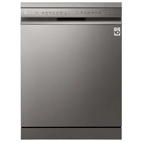 LG XD5B14PS QuadWash Dishwasher - 24 Inch Built-In Smart Wi-Fi Enabled with 4 Spray Arms & TrueSteam Technology for Large Families | Perfect for Kitchens with Heavy-Duty Cleaning Needs